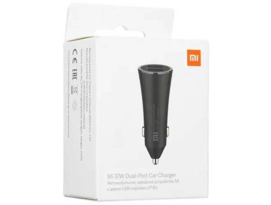 Зарядное устройство Xiaomi Mi 37W Dual-Port Car Charger 2xUSB 3A GDS4147GL